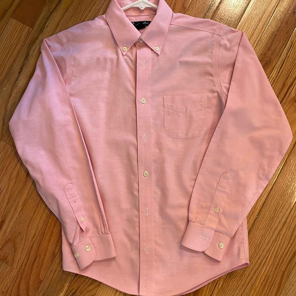 Brooks Brothers boys Pink Oxford